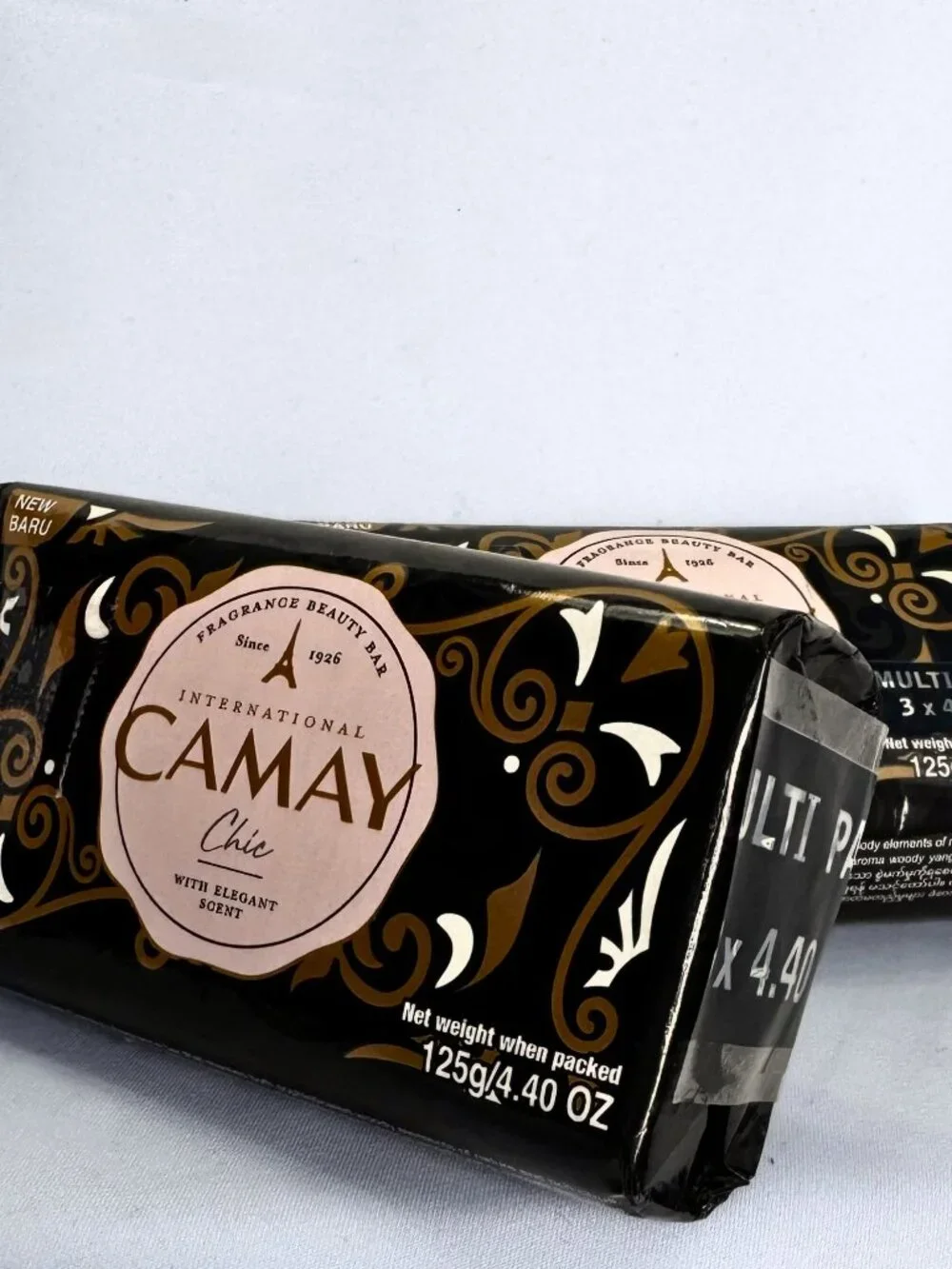 3 Bars New Baru International Camay CHIC Fragrance Beauty Soap 125g | Indonesia